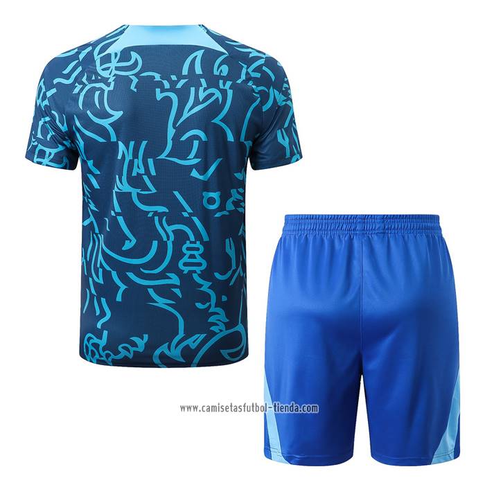 Chandal del Chelsea 2022 2023 Manga Corta Azul - Pantalon Corto